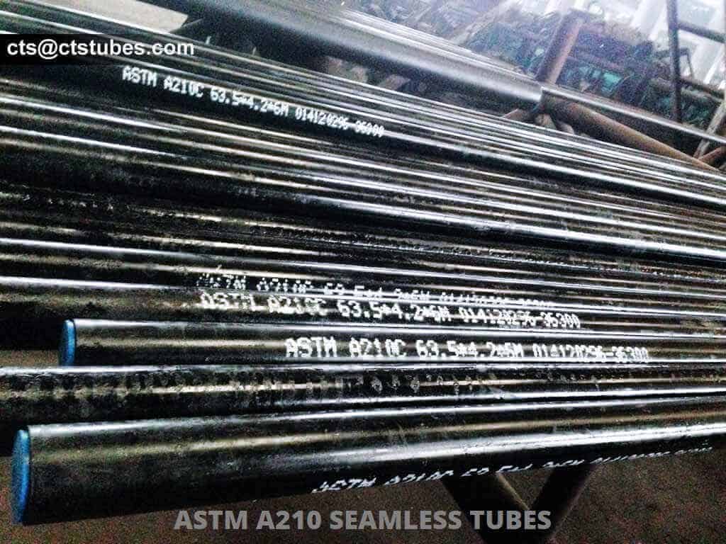 ASTM A210 ASME SA210 Seamless Tubes with marking ready for inspection