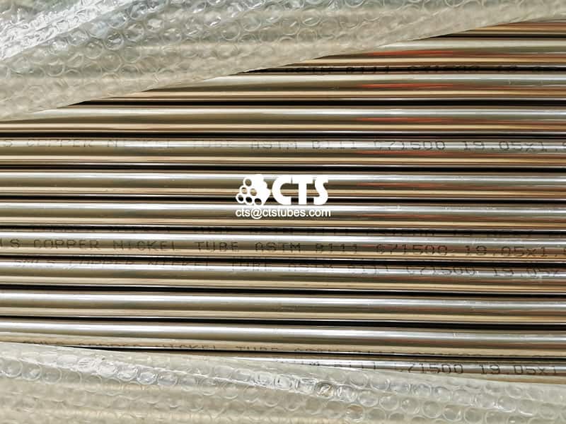 C71500 CuNi30Mn1Fe Copper Nickel Tubes wrapped by plastic sheet